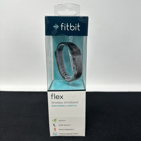 Fitbit Flex FB401BK Black Wireless Activity Sleep Tracker New Sealed NIB - Picture 1 of 6